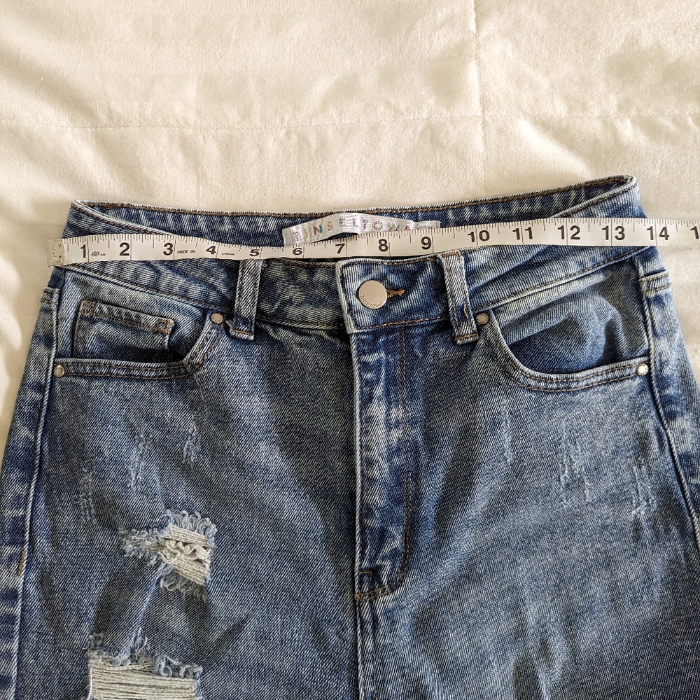 Tinseltown High Rise Distressed Skinny Light Wash Jeans - Picture 6 of 10